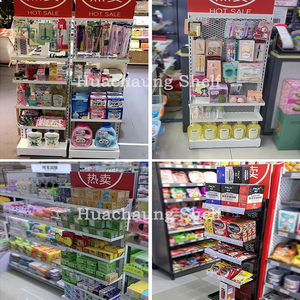 Piccolo espositore personalizzato per supermercato minimarket snack in metallo espositore da pavimento multistrato o ganci appesi - Product Image 6