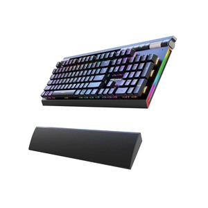 ESGAMING金属アルミニウムフロントパネル有線キーボードデスクトップホットスワップ可能なメカニカルキーボードゲーム用コンピュータ用メーカー - Product Image 2