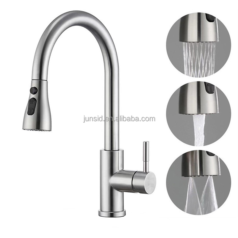 Deux boutons en acier inoxydable 201 brossé