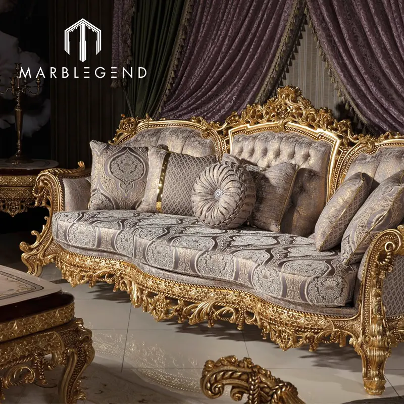 Sofá real clásico turco, muebles personalizados para el hogar, Salón Real, conjunto de sofá, venta al por mayor