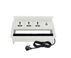 Enchufe abatible para muebles de oficina, toma de corriente para mesa de conferencia, para sala de reuniones - Product Image 1