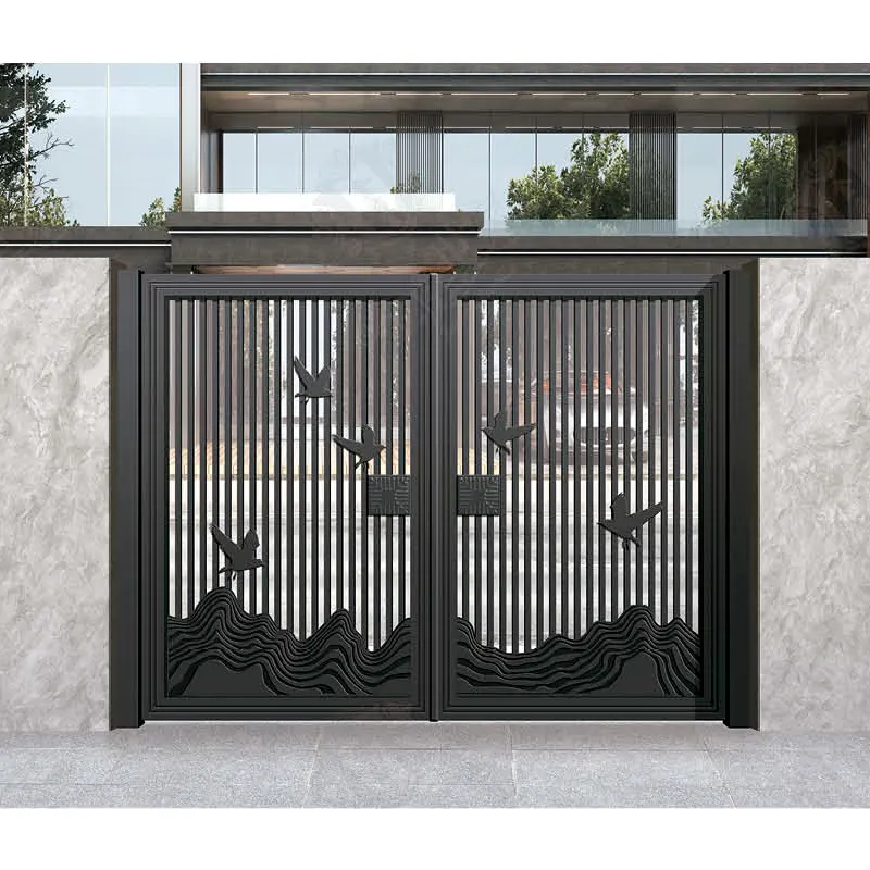 Jinting Wrought Iron Side Gates/ Entry Gate/ Entrance Gate Main Gate Design Photo