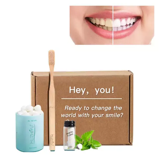 निजी लेबल सबसे अच्छा बेच दांत सफाई दाग को हटाने कार्बनिक Chewable टूथपेस्ट गोलियाँ के लिए होटल