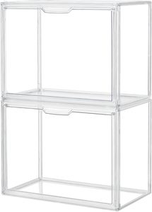 Vitrina apilable Premium personalizada, caja de almacenamiento duradera, organizador acrílico transparente para el hogar - Product Image 2