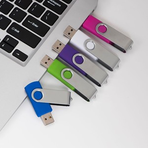 Best Promotional <strong>Custom</strong> USB <strong>Flash</strong> Drives <strong>OEM</strong> ODM Swivel Pendrive with Logos 512MB to 128GB Capacities Plastic USB 2.0 Interface - Product Image 4