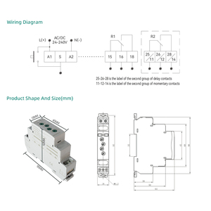 Asymmetrischer Cycler-Zeitrelais des CSQ-Relais Zyklischer Timer mit elektronischem Impuls-oder Pausen-Timer-Relais - Product Image 5