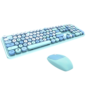 2025 nuevo último conjunto de teclado y ratón, combinación de teclado y ratón inalámbricos de colores, teclado y ratón inalámbricos rosa para oficina en casa - Product Image 4
