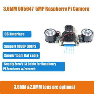 Interruttore di taglio manuale IR Raspberry Pi 3 modulo fotocamera Cmos sensore OV5647 modulo fotocamera da 5 Megapixel