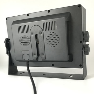 Gannyin 12V 7 Inch Small <strong>LCD</strong> <strong>Monitor</strong> Tft Color Screen <strong>BNC</strong> <strong>Input</strong> Desktop Display with Bracket Sunshade for Car Cctv Camera System - Product Image 3