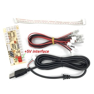 Diy Kit <span class=keywords><strong>Joystick</strong></span> Draadknop En Universele Seriële Buskabel Zero Delay Encoder Printplaat Voor Muntautomaten - Product Image 2