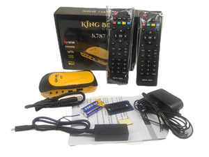 Kral kutusu DVB-S2 uydu alıcısı H.265 HD dekoder MINI-S2 tasarım sonsuza IKS hizmet Set Top Box USB WIFI ile - Product Image 5