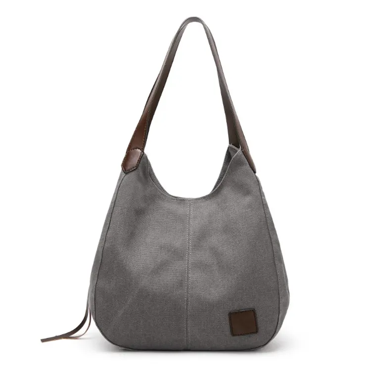 Bayan lüks tasarım süet çanta Tote çanta moda tuval kadın hobo çanta fabrika fiyatı ile