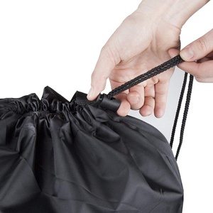 Promotional Unisex <strong>String</strong> Bags Custom Shopping Pouch Shoe Dust Bags <strong>Nylon</strong> Sport 210D Polyester Drawstring Backpack <strong>With</strong> Logo - Product Image 4