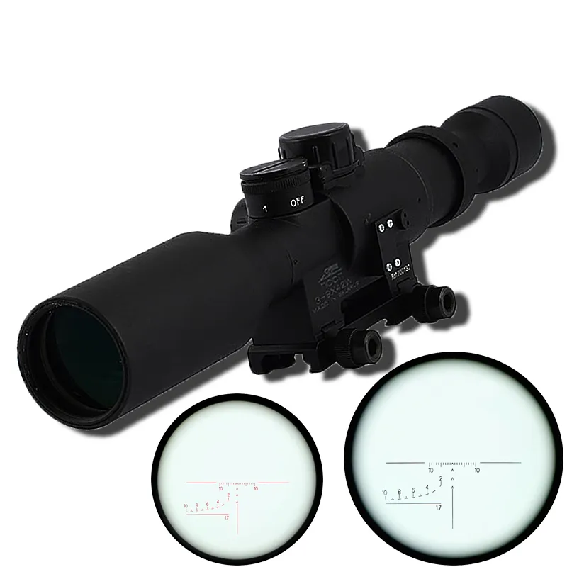 منظار توريد من المصنع SVD 3-9x42 بصريات طويلة المدى ، ضوء نقطة حمراء ، نطاق قاعدة 11 من 11 من 20