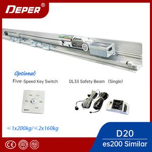 D20/ES200 Similar 200KG Commercial Entrance <strong>System</strong> Automatic Sensor Glass Sliding Door With Brushed Motor - Product Image 3