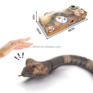 ของเล่นโมเดลสัตว์จำลองงูจำลองควบคุมด้วยอินฟราเรดรูปงูเห่าตรวจจับ RC อัจฉริยะ - Product Image 6