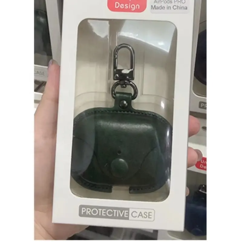 Custodie per auricolari in vera pelle accessori custodia protettiva in vera pelle di lusso per custodia airpods pro 2nd gen