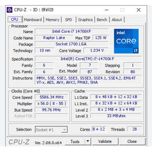 14th Generation i7 14700KF/14700K CPU de escritorio Nuevo PROCESADOR DE PC Intel con tipo de enchufe L3 - Product Image 3