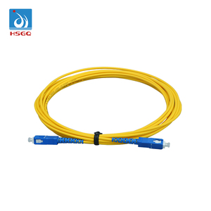 Cable de conexión de fibra óptica HSGQ SC Apc monomodo Simplex 3,0 5M para transmisión de datos