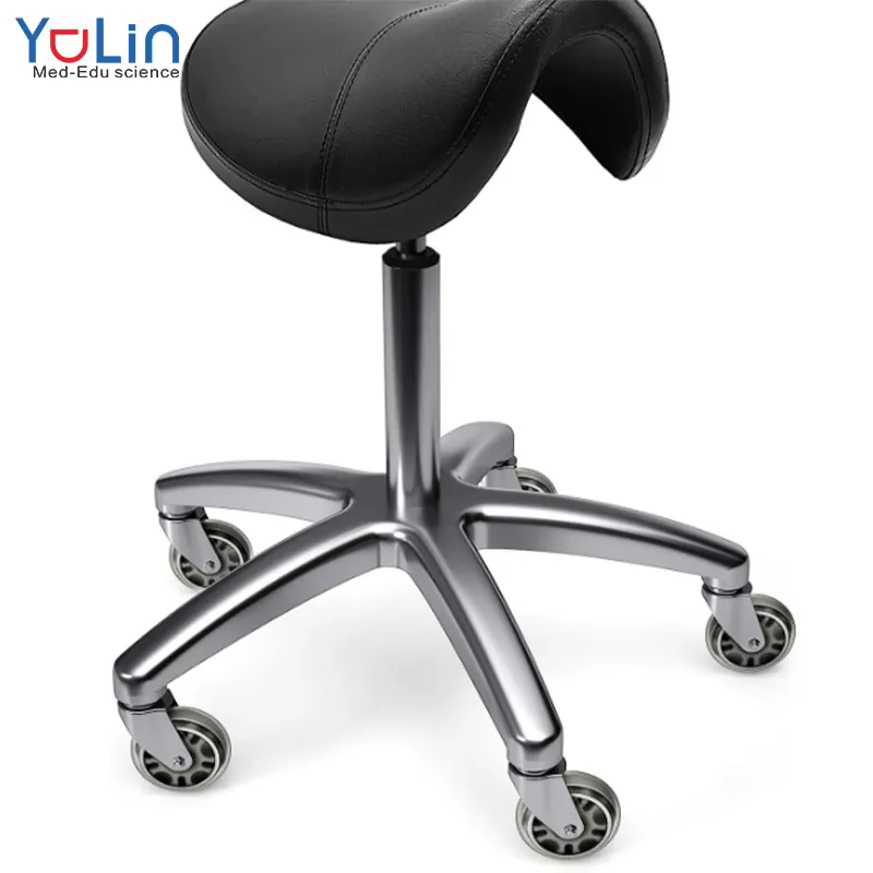 Ergonomic yên ghế thoải mái yên phân với bánh xe Salon cắt phân cho nhà bếp Salon Spa móng chân