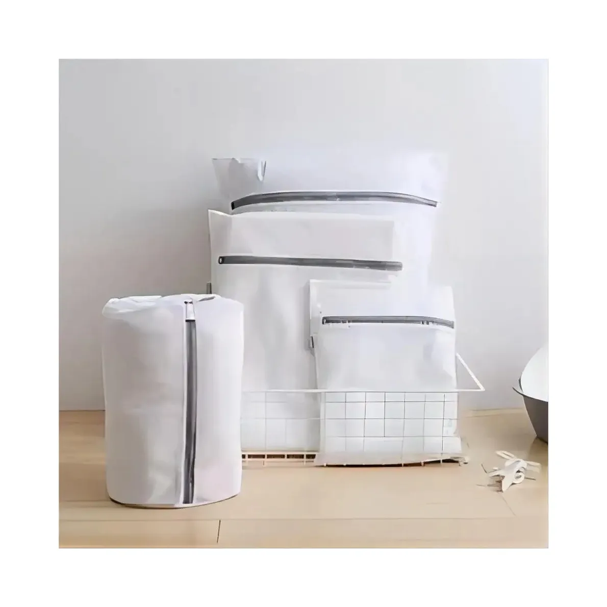 Laundry Bags Printing Fine Mesh Clothing Care And Washing Bag Set Large Mesh Bra Washing Clothes Net Bag