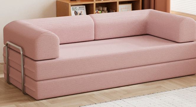 Velluto a coste rosa