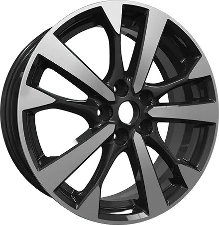 17*7.0 18*7.5 ET 48 55 PCD 5*114.3 CB 66.1 Machine Gun Casting Aluminum Alloy Wheel Rim For NISSAN