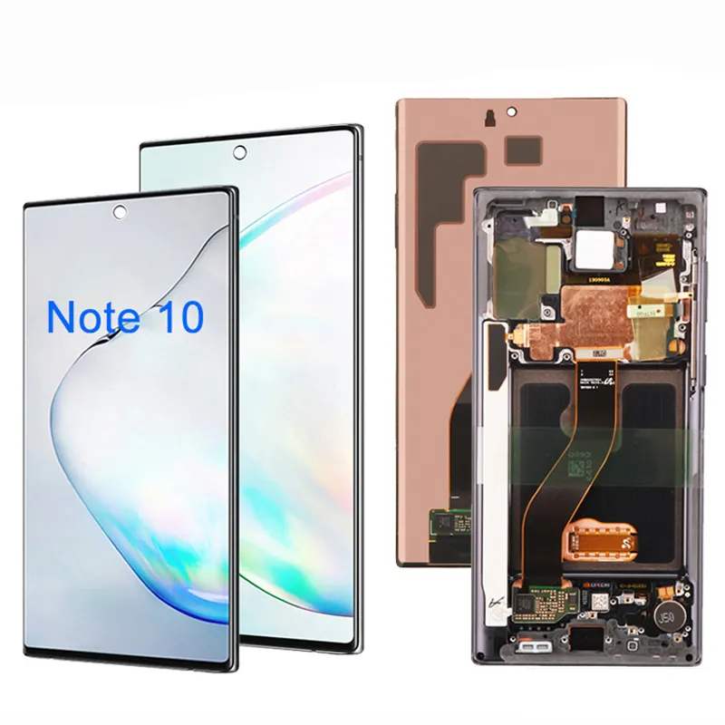 شاشة عرض LCD لسامسونج غالاكسي نوت 10 بلس استبدال شاشة لوحة اللمس لسامسونج نوت 10 10 + شاشة LCD