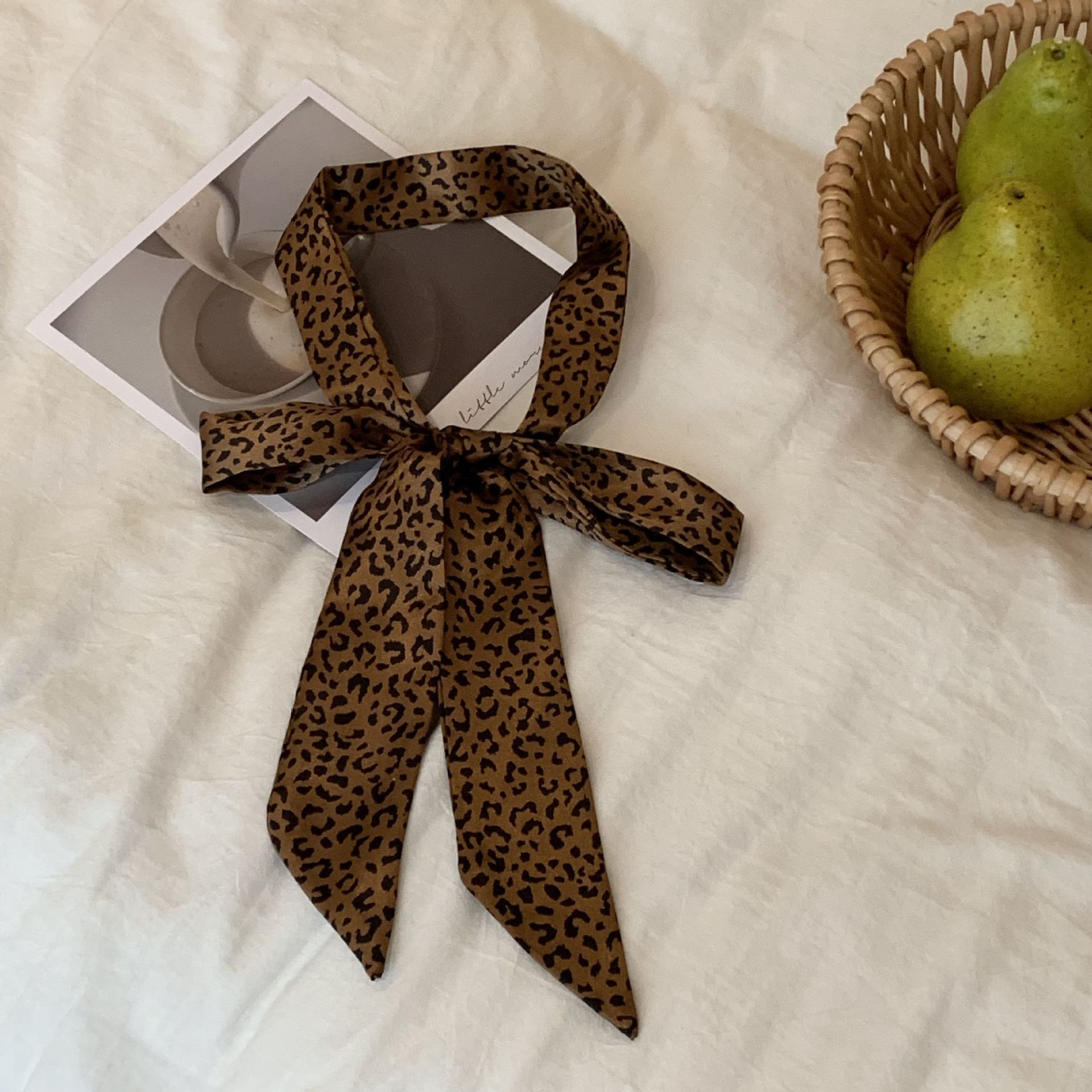 Estampado de leopardo pequeño color café
