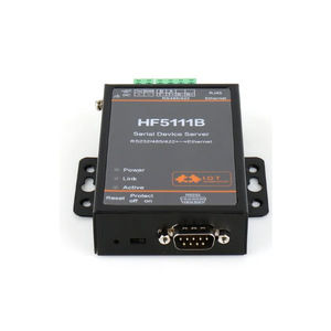 RJ45 RS232/485/422串行到以太网RTOS串行1端口服务器转换器设备HF5111B - Product Image 1