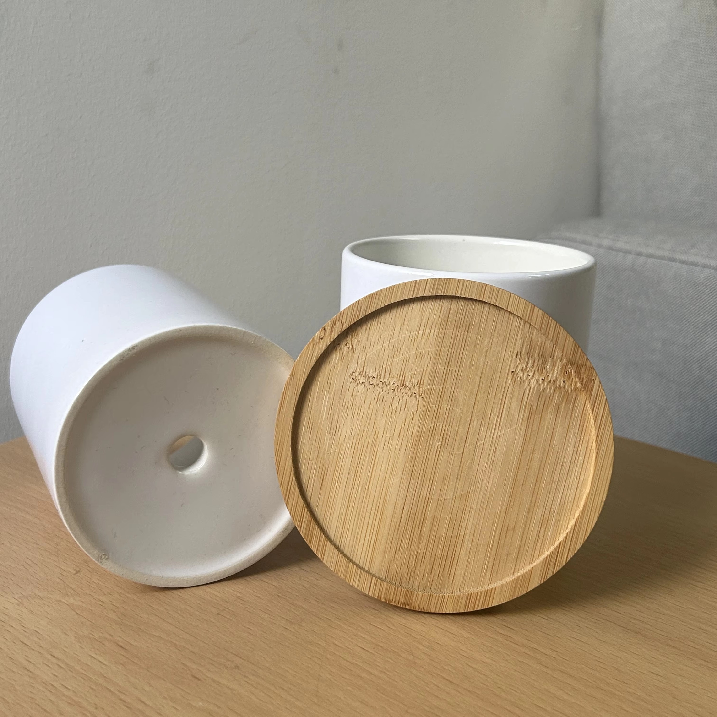 Maceta Blanca + Posavasos