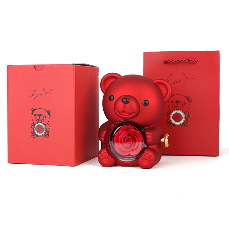 Fleur de savon rouge