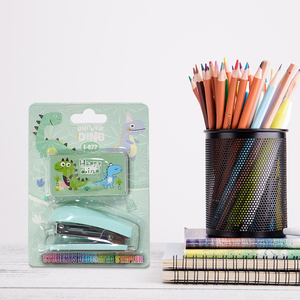 Diskon besar-besaran 2023 <span class=keywords><strong>Stapler</strong></span> kertas Mini plastik portabel lucu gaya berkualitas tinggi untuk perlengkapan alat tulis kantor - Product Image 4