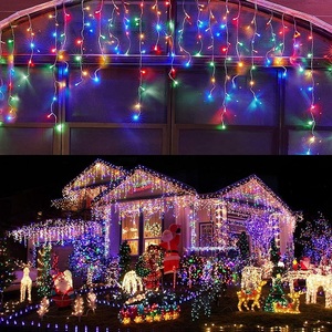 防水パープルLedスパークリングツリー点滅ラバーワイヤーフルカラーストリングライトメリークリスマスデコレーションホーム用