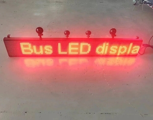 Programmable LED <strong>Display</strong> Screen Car Scrolling WIFl APP <strong>Control</strong> Advertising Message Multi-language LED <strong>Moving</strong> Red Bus - Product Image 1