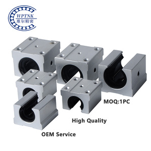 CNC Aluminum Round <strong>Custom</strong> Lengths <strong>Linear</strong> Shaft <strong>Rail</strong> SBR12 and <strong>Slide</strong> Block SBR12UU SBR12LUU Motion Guideway - Product Image 2