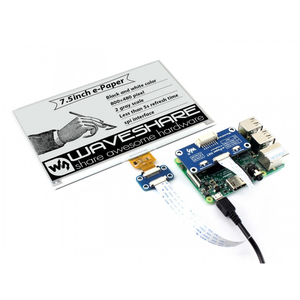Waveshare 800*480,7.5inch E-Ink <strong>display</strong> HAT for <strong>Raspberry</strong> <strong>Pi</strong> 2B/3B/Zero/Zero W,Two-color:Black White,<strong>SPI</strong> interface,No Backlight - Product Image 4