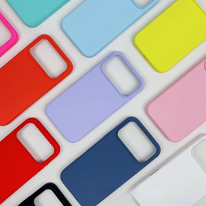 Sıvı silikon iPhone için kılıf 17 Pro Max sert PC mikrofiber iç arka kapak IPhone17 için 16 15 14 13 16E LM005 - Product Image 2
