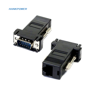 VGA to RJ45 <strong>Adapter</strong> RJ45 to VAG Signal Extender Male and Female 15Pin Ethernet Cable Extender Connector - Product Image 4
