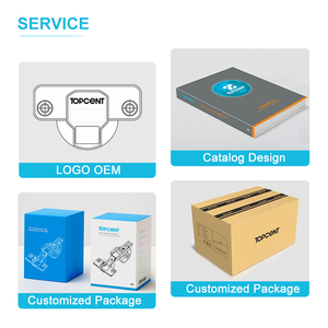 Topcent đồ nội thất bisagras 3D có thể điều chỉnh mềm gần hơn cửa thép bản lề đồ nội thất phù hợp tủ bản lề - Product Image 4