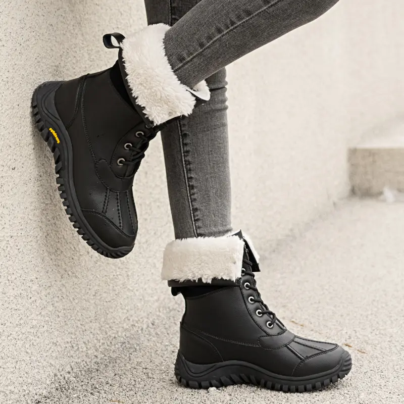 Wholesale New Outdoor Non-Slip Walking Shoes Winter Hiking High Top Cotton Shoes Skate Fitness Trekking Boots