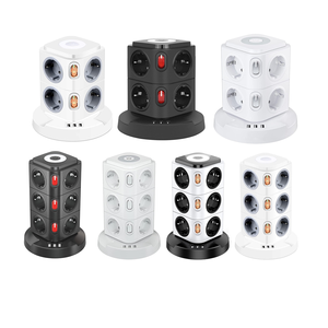 <strong>12</strong> AC Outlets Electronic Extension Power Plug <strong>Socket</strong> with Overland Protection with USB Night Light Power Strip - Product Image 4