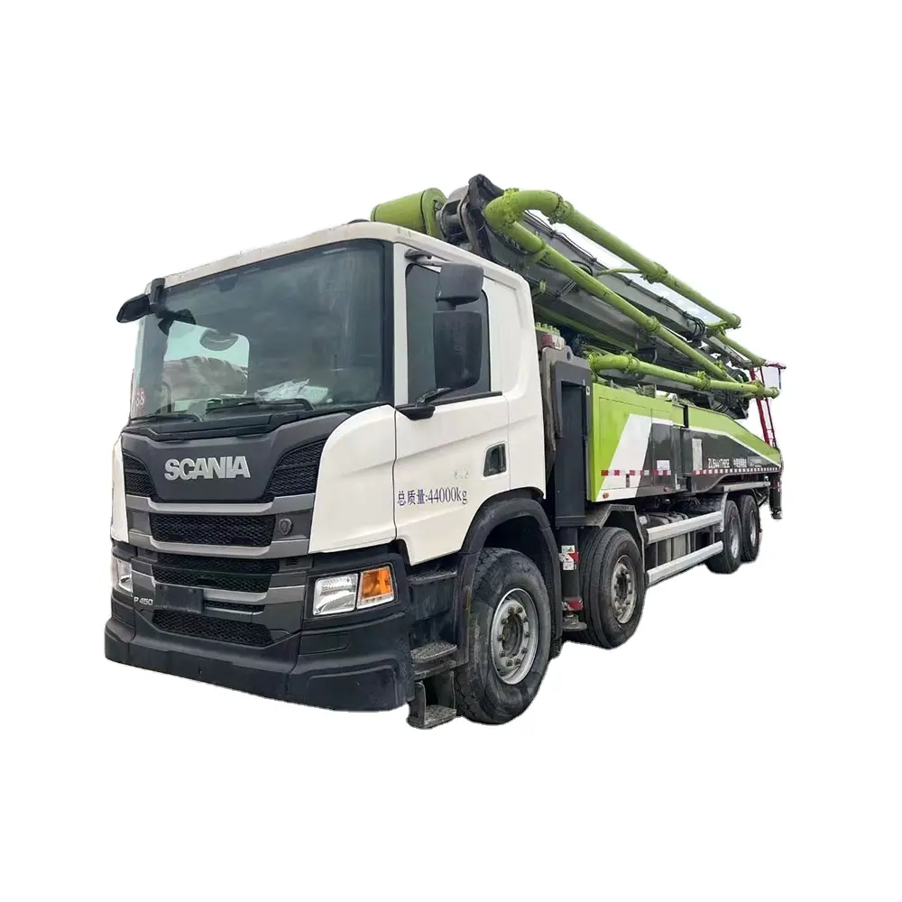 HAODE Best seller zoomlion 56 metri usato camion pompa per calcestruzzo montato su camion con Scania Chassis Truck