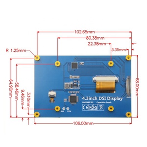 Raspberry Pi 4.3 pollici 800x480 capacitivo Touch LCD con MIPI DSI interfaccia Free Drive - Product Image 5