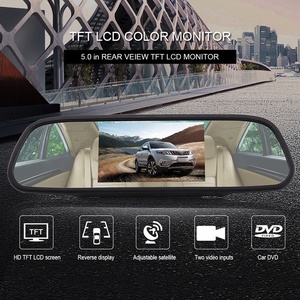 IPoster 5in <strong>Car</strong> <strong>Reverse</strong> Rearview <strong>Backup</strong> Mirror Monitor with 28MM 8 Infrared <strong>LED</strong> <strong>Car</strong> Rear View Camera Kit - Product Image 6