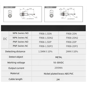<strong>proximity</strong> <strong>sensor</strong> npn FR08-1.5DN NPN 36VDC autonic optical <strong>proximity</strong> <strong>sensor</strong> - Product Image 5