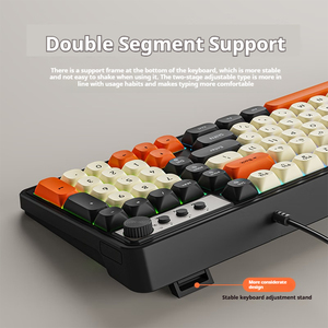 Eweadn g98 98 98-Key RGB Backlit USB có dây màng Bàn phím im lặng gõ ROTARY Knob độ chính xác cao cho văn phòng - Product Image 5