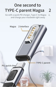 OEM工厂价格5A USB C适配器C型至安全T型连接器PD快速充电适配器适用于MacBook Air/Pro - Product Image 5