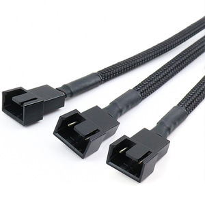 Piccola espansione della ventola del telaio PWM a 4 Pin per Computer Desktop One-to-tre 4 Pin Hub PWM Patch Cord accessori per Computer - Product Image 1