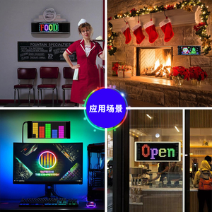 Pantalla Flexible personalizada, luz LED programable para camión, Ojo de Diablo, lámpara de ojo colorida, Control de aplicación suave, pantallas de tablero de ventana de coche DIY - Product Image 4